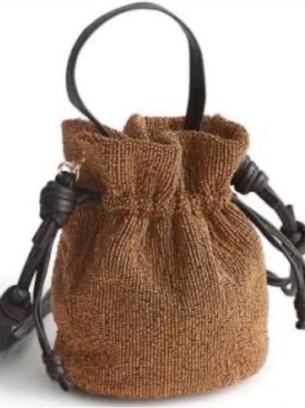 NWT Vera Bradley Tilden Drawstring Crossbody - Bronze Metallic